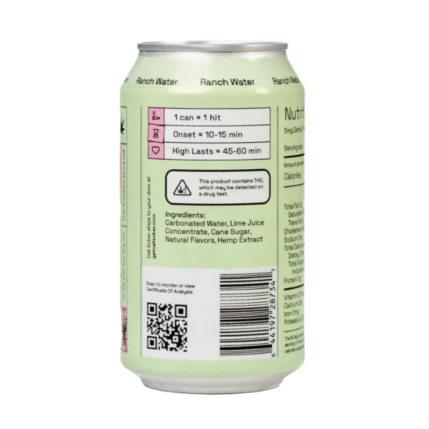 Cali Sober Ranch Water