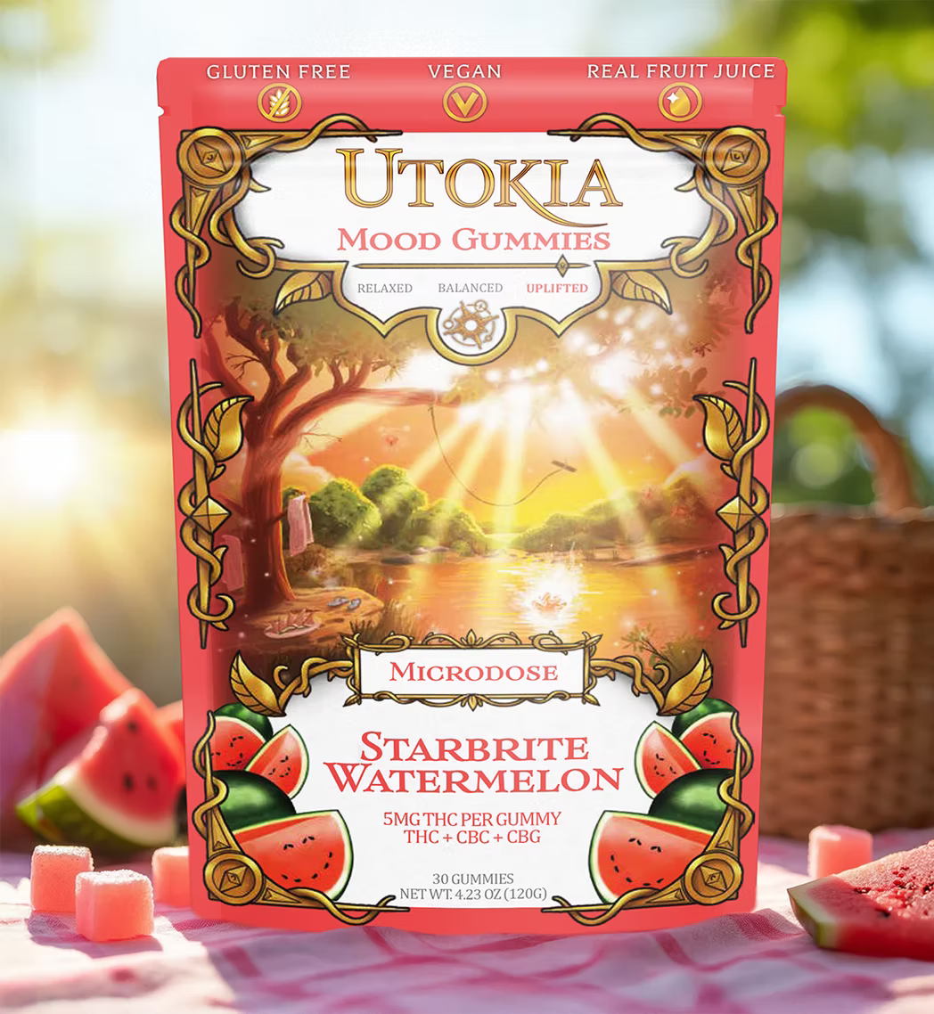 Utokia Microdose Mood Gummies — Watermelon